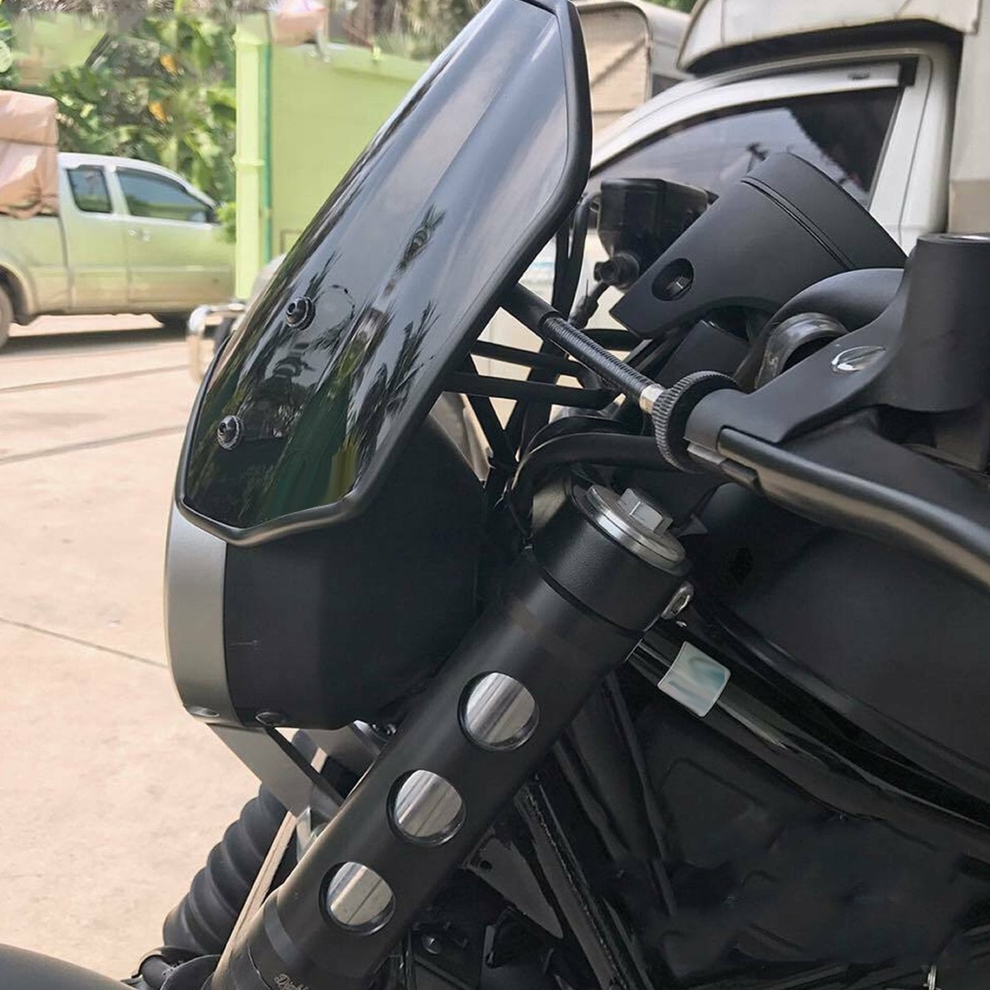Pare-brise avec support pour Honda CMX500 Rebel 2018-2019