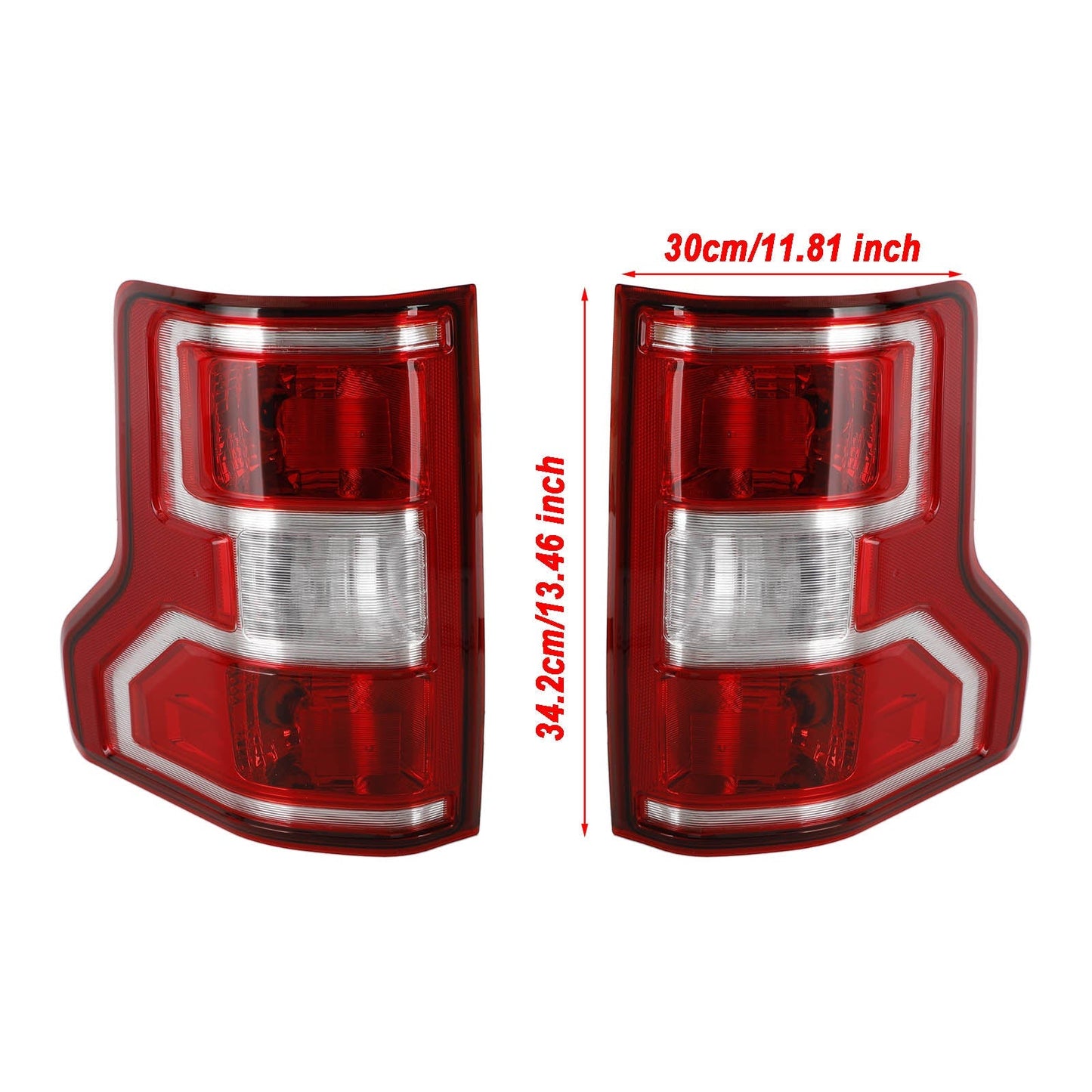 Feu arrière halogène à incandescence gauche et droit pour Ford F150 2018-2020 (FO2800265, FO2801265)