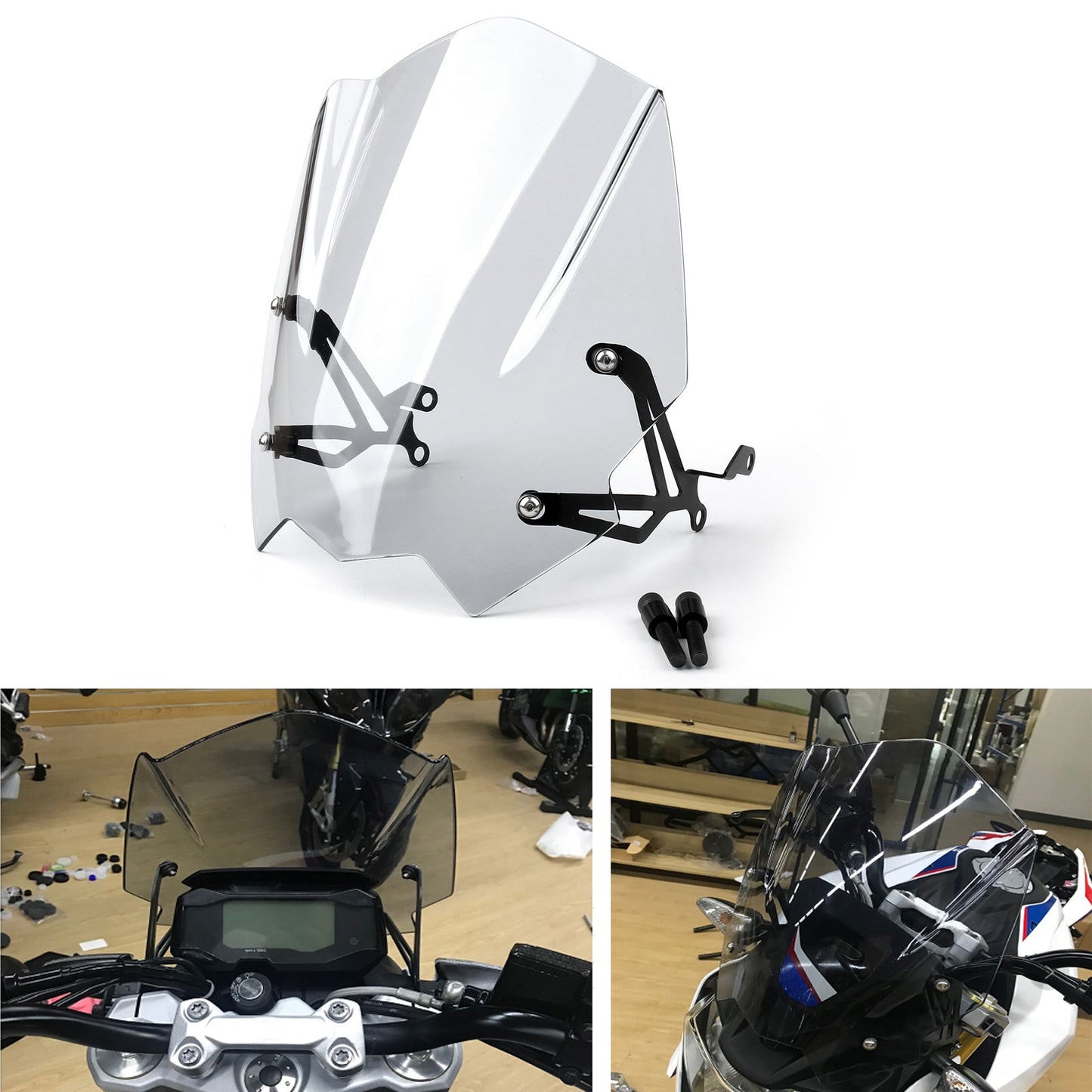 Pare-brise de moto en plastique ABS pour BMW G310R 2017-2022, transparent