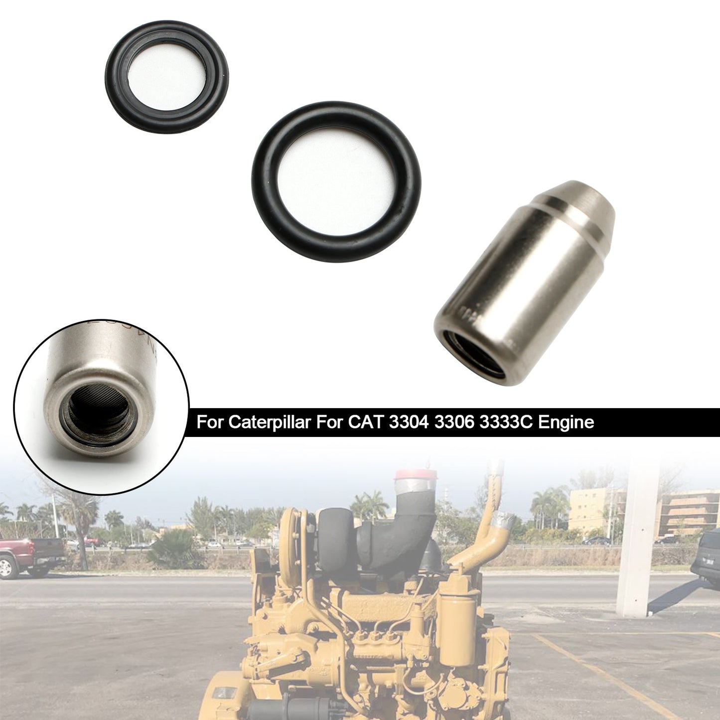 Boquilla de inyector de combustible para motores Caterpillar CAT 3304, 3306 y 3333C: 5M4086, 8M1584, 8N4697 y 9F0160