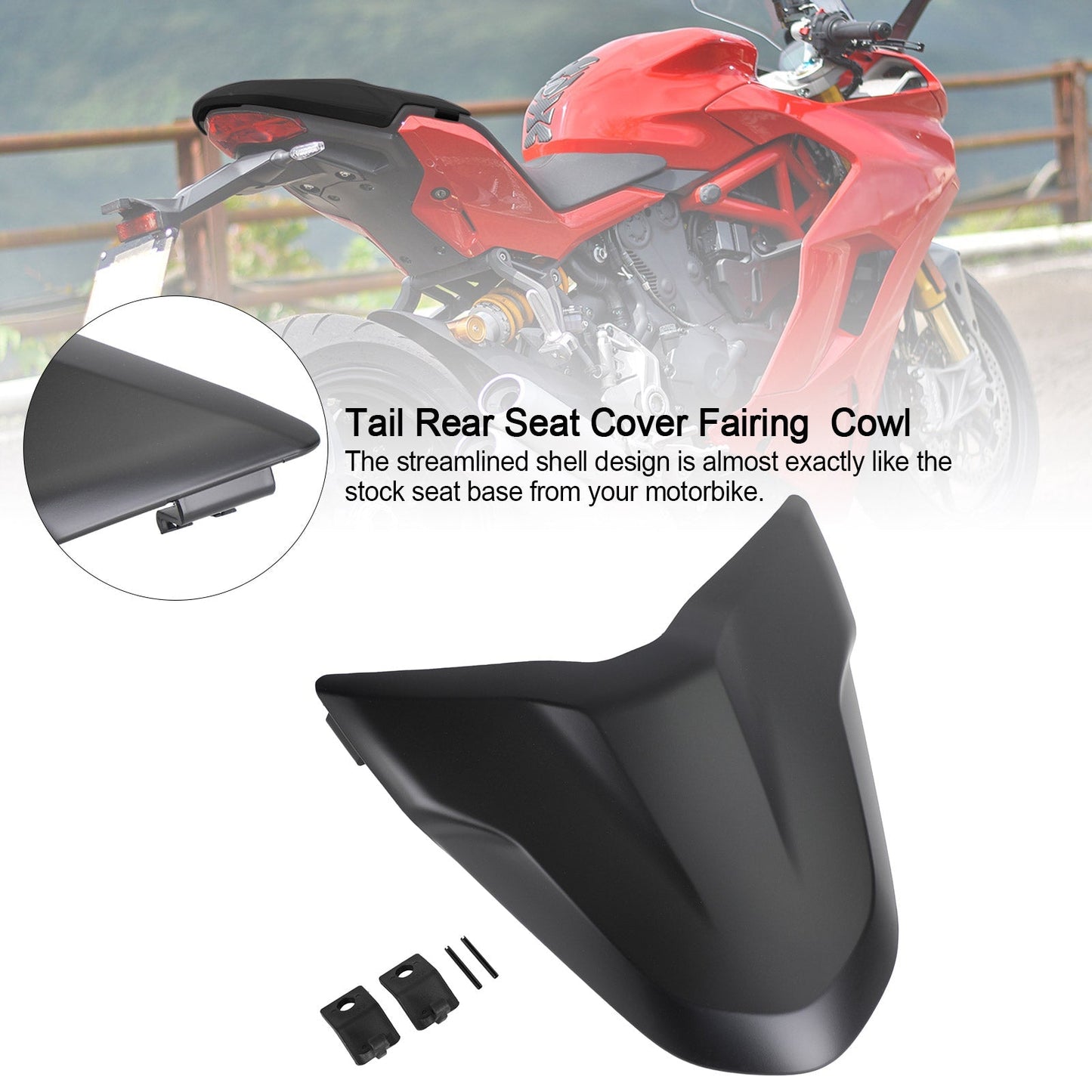 Capot de carénage de siège arrière pour Ducati Supersport 939 950 toutes saisons