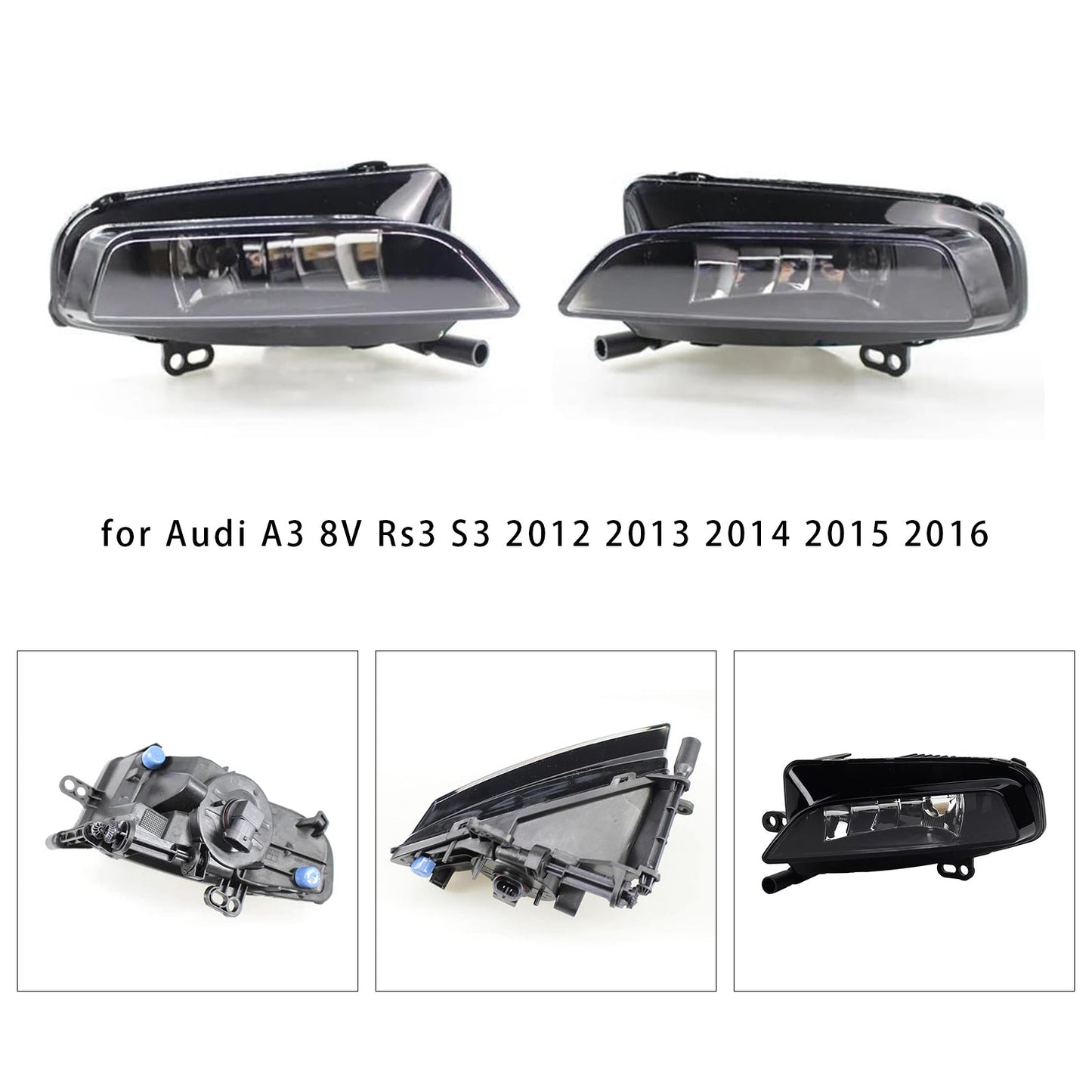 2012-2016 Audi A3 8V RS3 S3 1 pieza Faros antiniebla delanteros izquierdos con bombillas 8V0941699D 8V0941700D