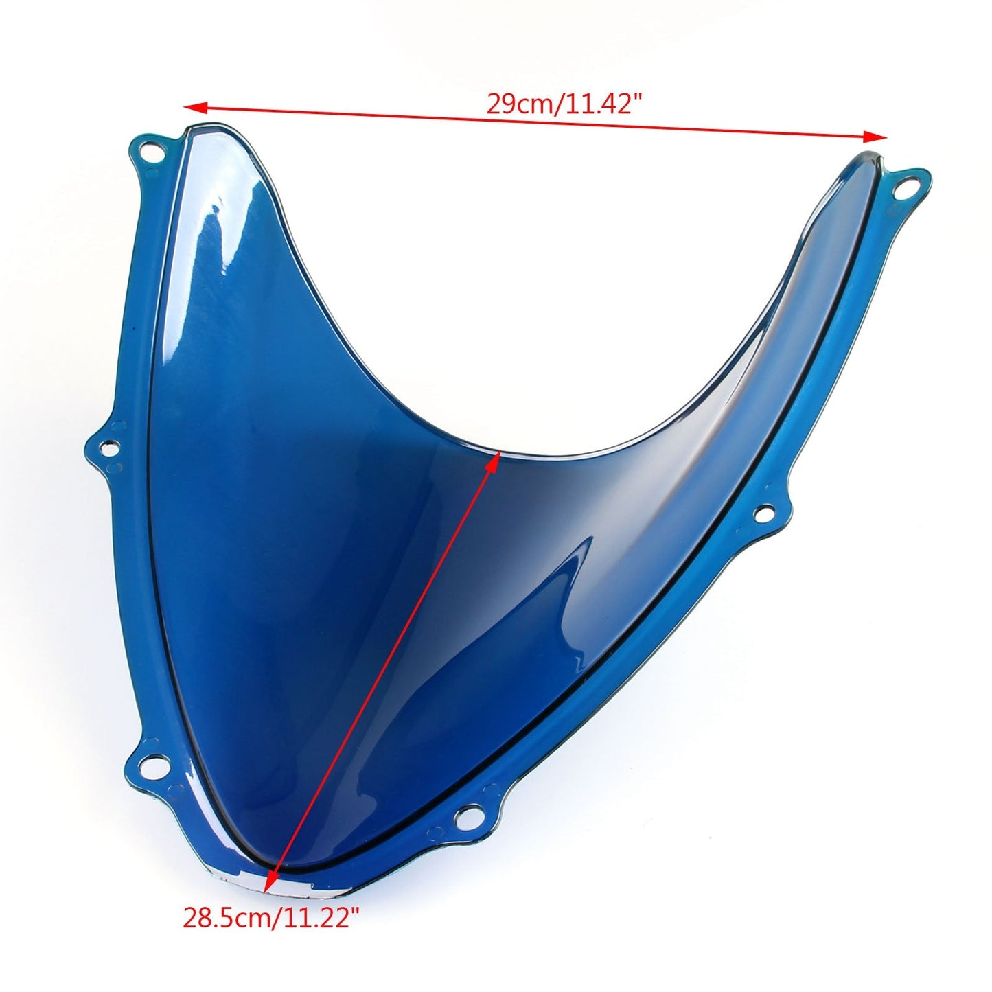Pare-brise double bulle pour Suzuki GSXR 600/750 2006-2007 K6 Bleu