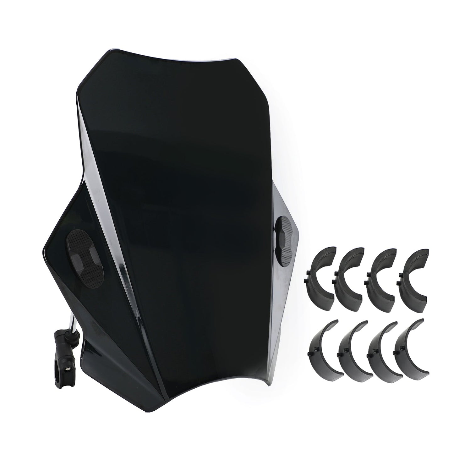Pare-brise universel réglable pour moto, guidon de 22 mm, 25 mm et 28 mm