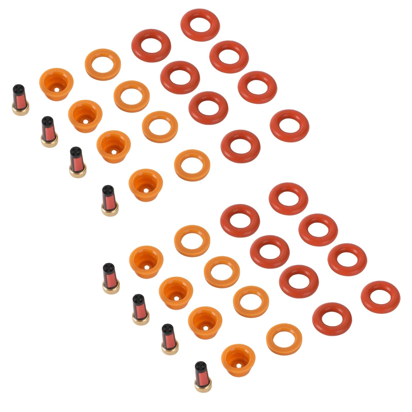 1991-1996 Ford E-350 Econoline/E-350 Econoline Club Wagon 5.8L V8 8 set Fuel Injectors Rebuild Repair Kit 0280150943