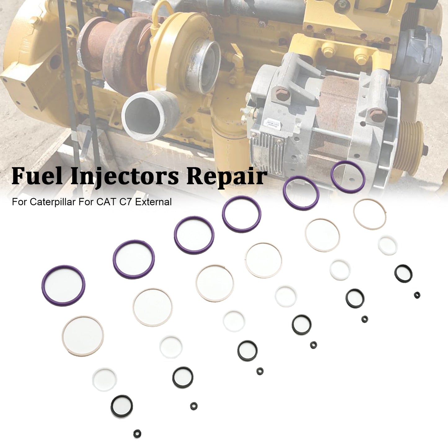 Caterpillar CAT C7 Internal 6PCS Fuel Injectors Seal O-Ring Kit