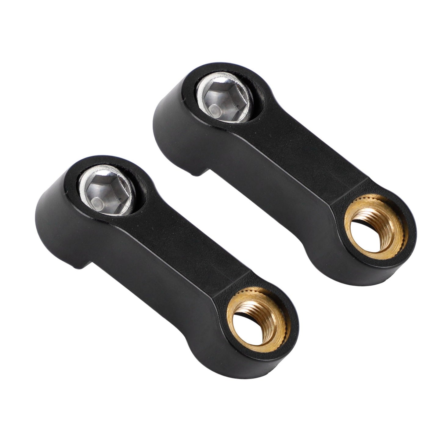 Rallonge de rétroviseur moto en plastique noir 10 mm - M10 pour Yamaha