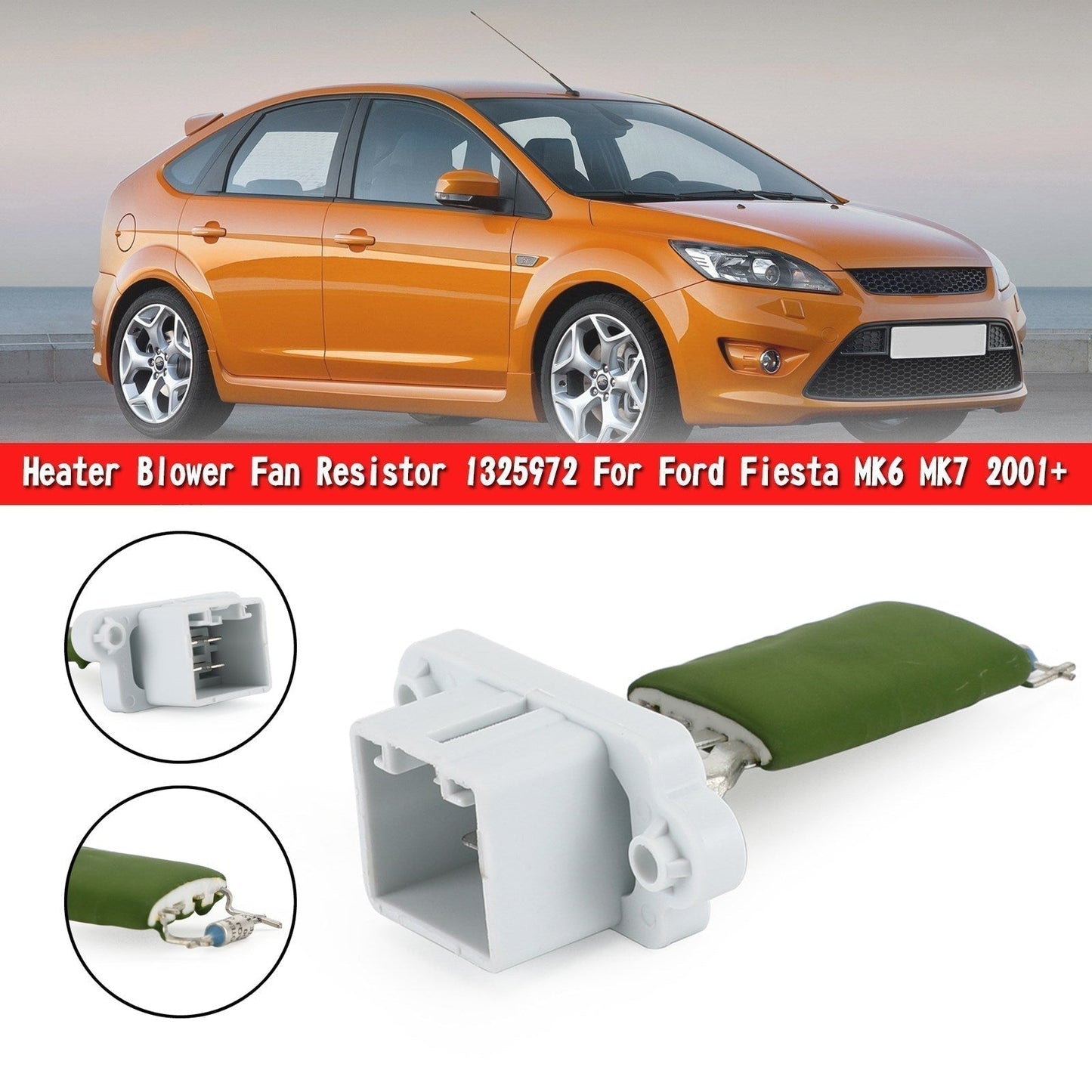 Résistance de ventilateur de chauffage 1325980 pour Ford Focus Mk2 Hatchback (DA_, HCP, DP) 2004-2012