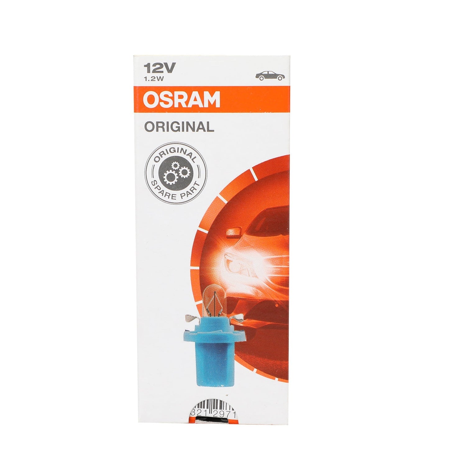Lot de 10 ampoules d'instruments d'origine pour voiture OSRAM 12 V 1,2 W BX8.5d 2721MFX