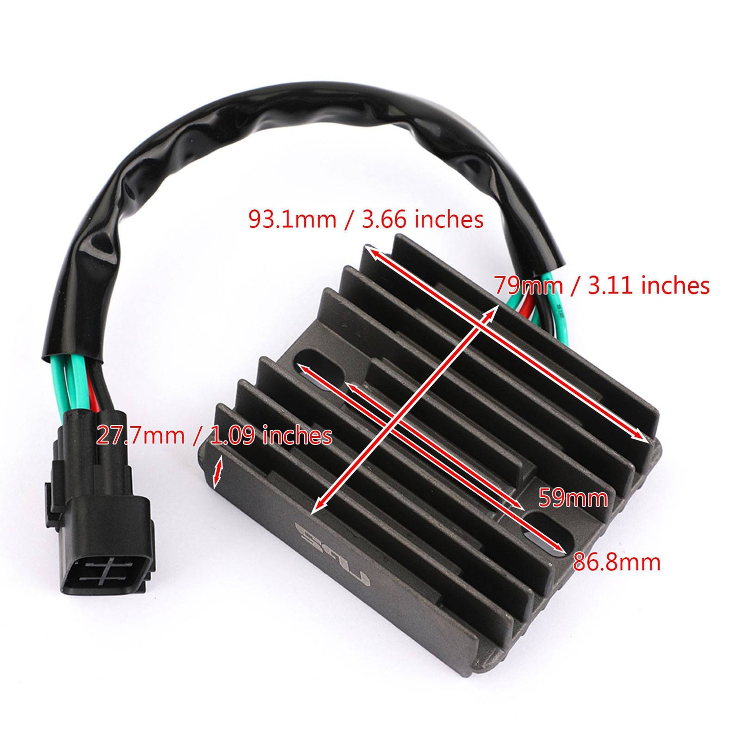 Régulateur redresseur pour Yamaha F 75 hp, 80 hp, 90 hp, 100 hp (2010-2017) 6D8-81960-10
