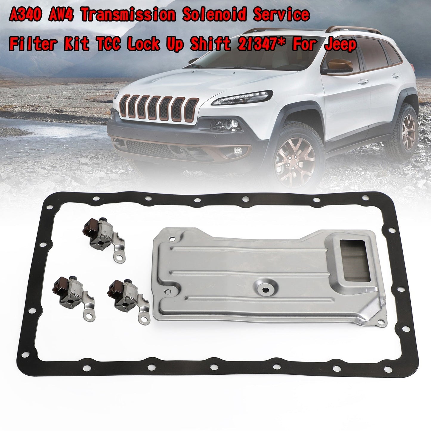 Filtre de service de solénoïde de transmission Grand Cherokee Jeep A340 AW4 1991-1993 TCC Lock Up Shift 21347 générique