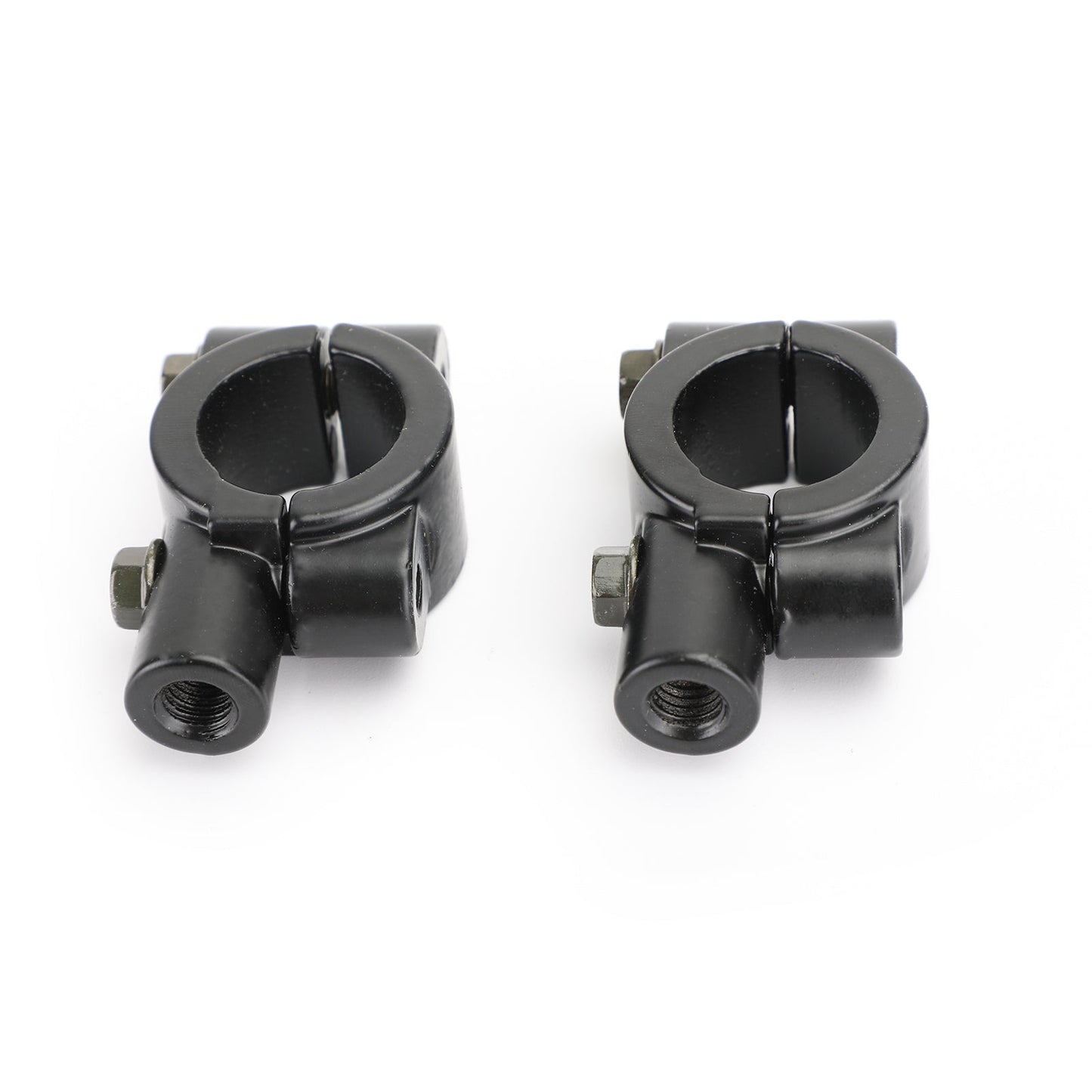Adaptateur de rétroviseur de guidon de moto 7/8" avec support de fixation à pince 8 mm CW en aluminium