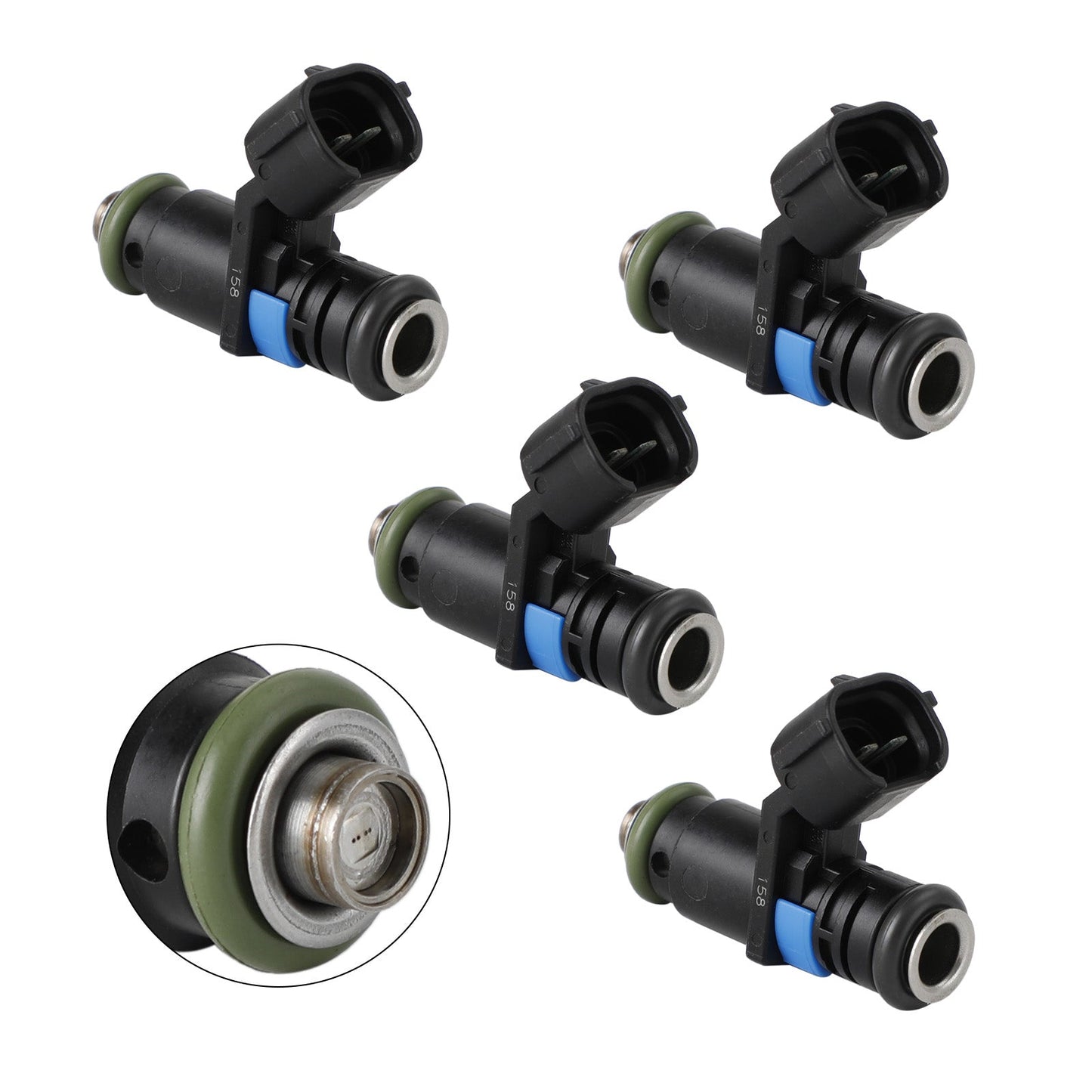 4PCS Fuel Injectors 03C906031A 04E906031F Fit VW Vento 2014-2019 Fit Passat 2008-2010