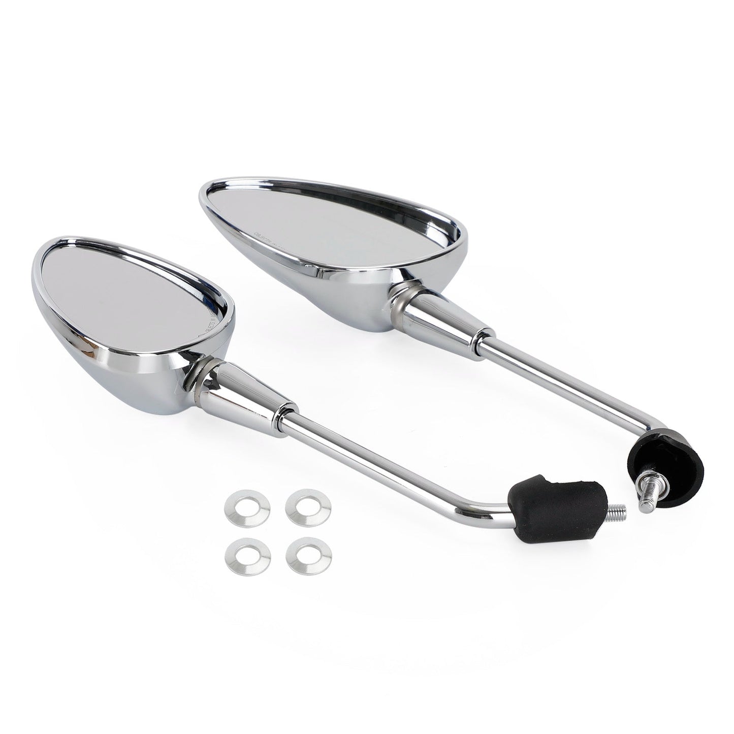 Paire de rétroviseurs chromés pour Vespa GTS HPE, Sprint, Primavera, 50, 125, 150, Elettrica