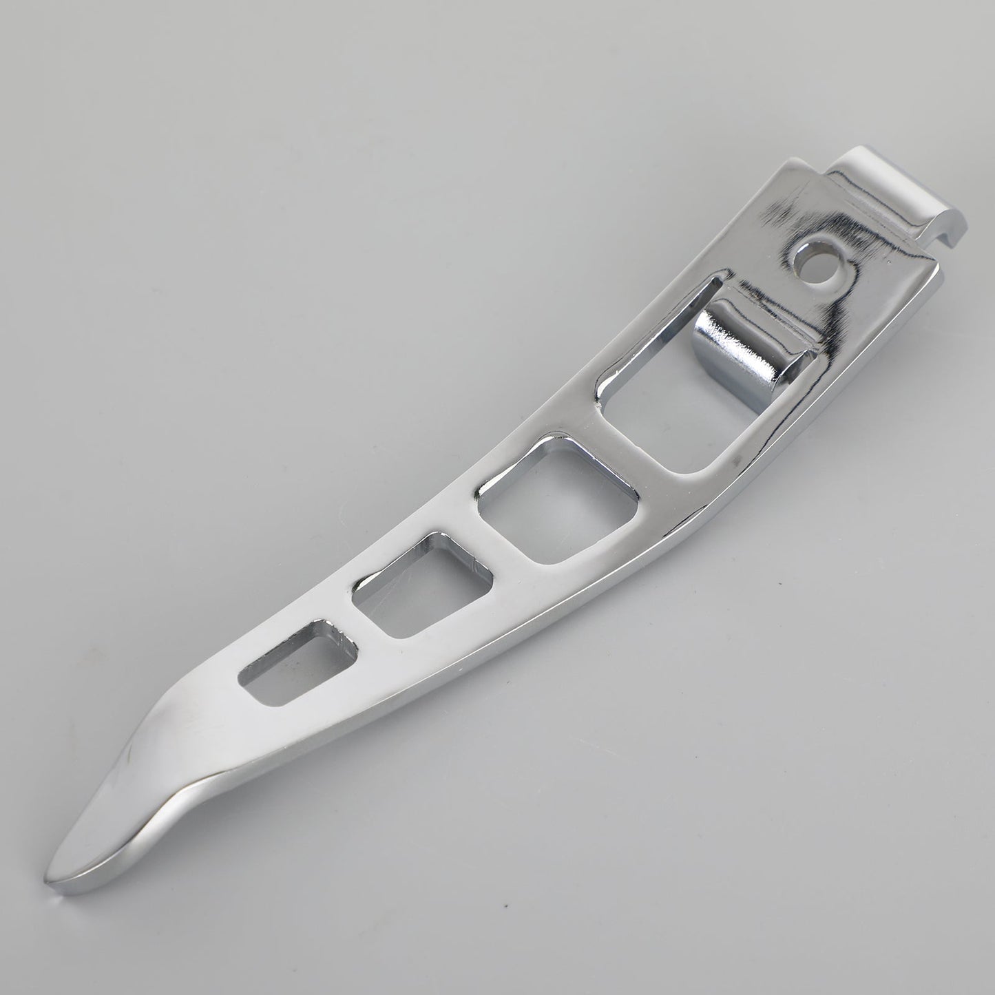 Extensión de pie de pata de cabra cromada para motocicleta Harley Dyna 93-17