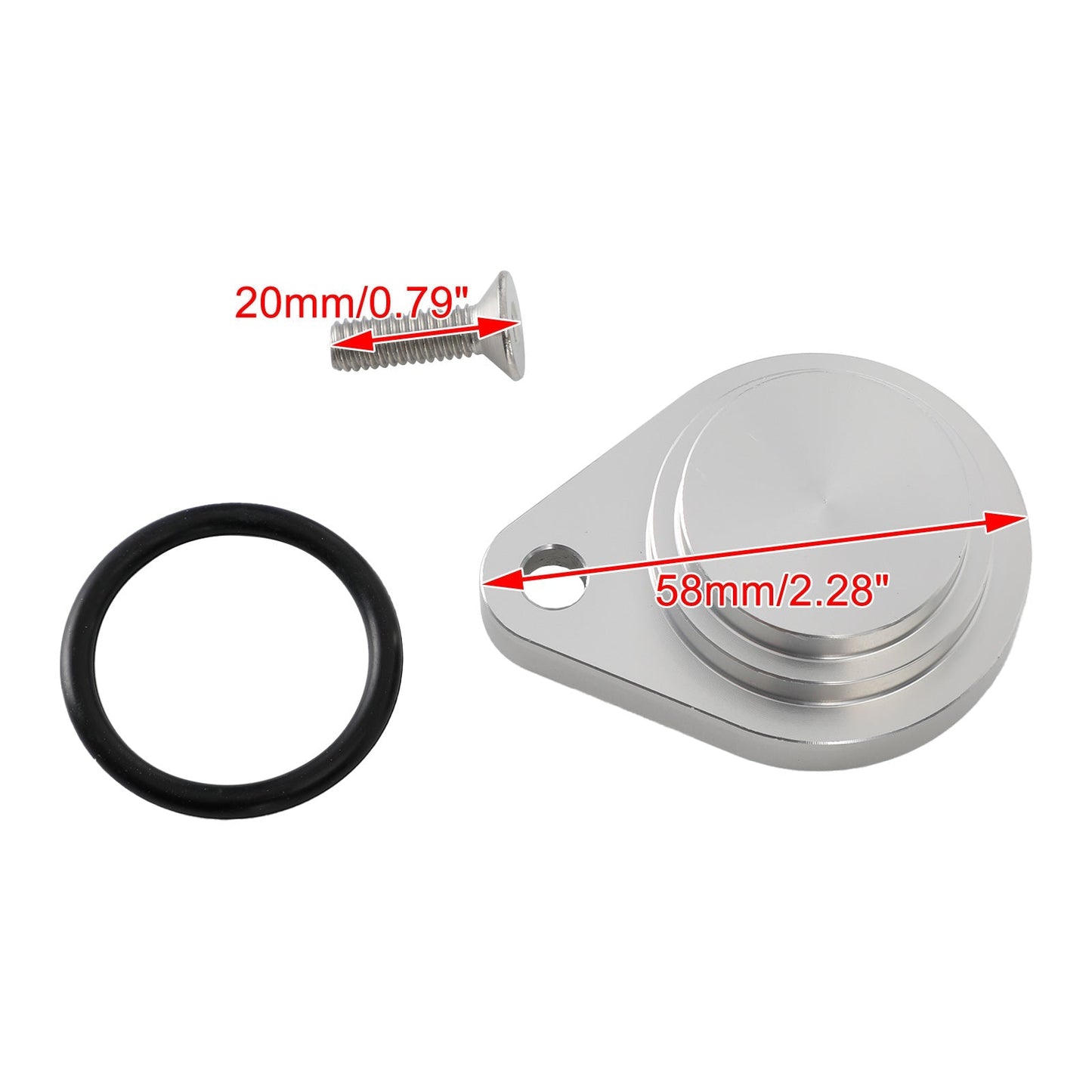Tapón de tubo de eliminación de EGR, placa de bloqueo de admisión, compatible con Silverado LS de 4,8 l, 5,3 l y 6,0 l