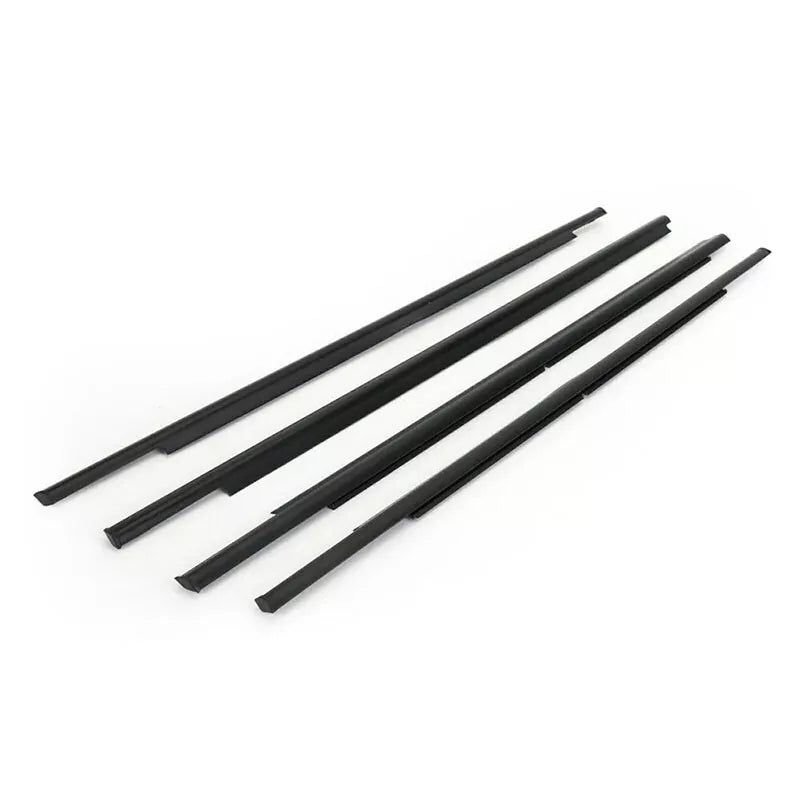 2006-2012 Mitsubishi Outlander 5727A007 5727A008 4 piezas de burlete para ventana exterior de coche, moldura de correa de sellado