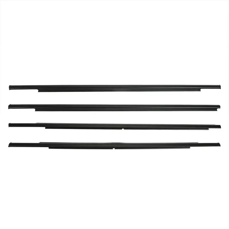 2006-2012 Mitsubishi Outlander 5757A003 5757A004 4 piezas de burlete para ventana exterior de coche, moldura de correa de sellado