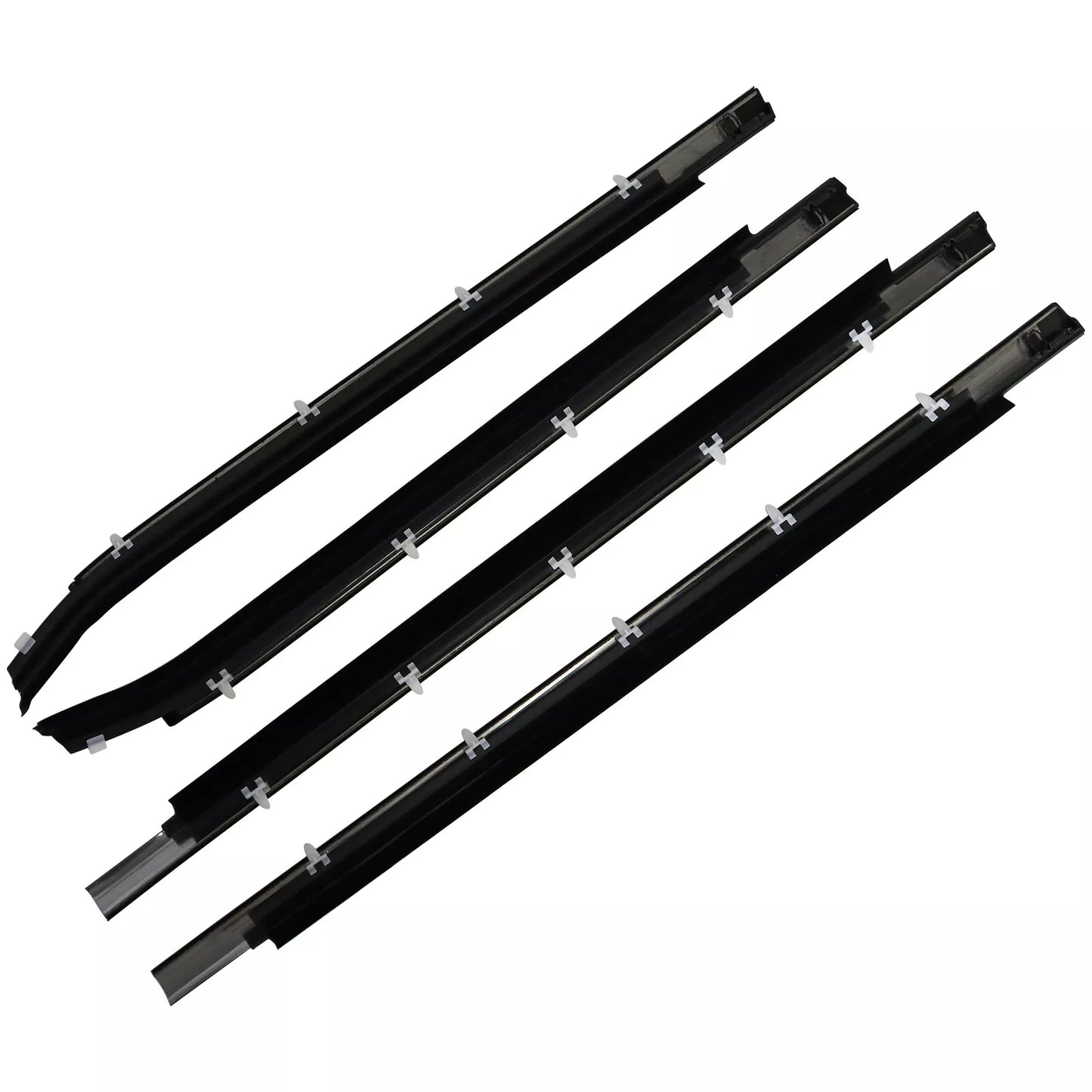 Burlete exterior para ventana inferior de Toyota Tundra (2000-2006, cabina doble), 4 piezas, 75740-0C022 y 75730-0C022