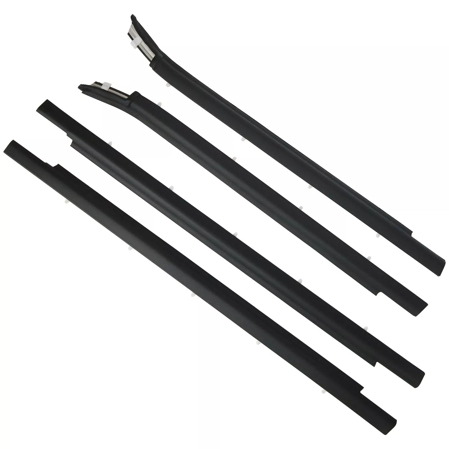 Burlete exterior para ventana inferior de Toyota Tundra (2000-2006, cabina doble), 4 piezas, 75740-0C022 y 75730-0C022