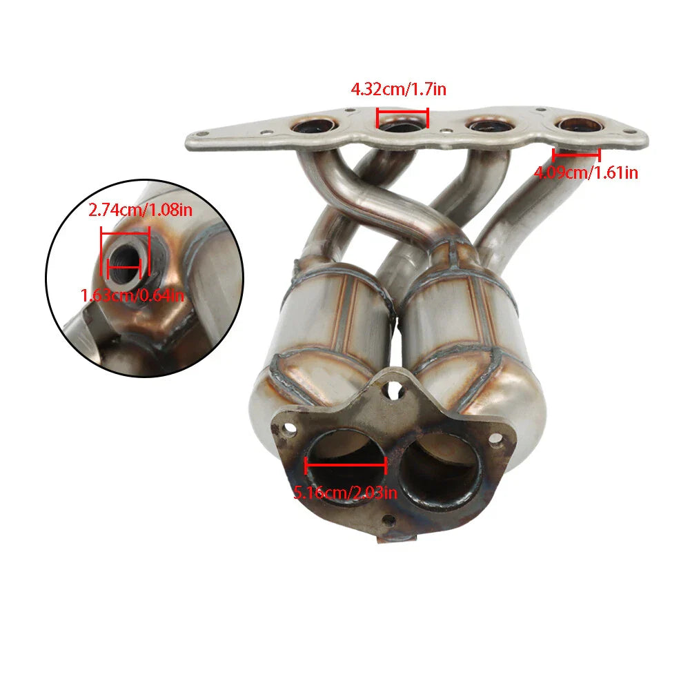 Convertisseur catalytique pour collecteur d'échappement Mitsubishi Eclipse 2,4 L 2006-2012