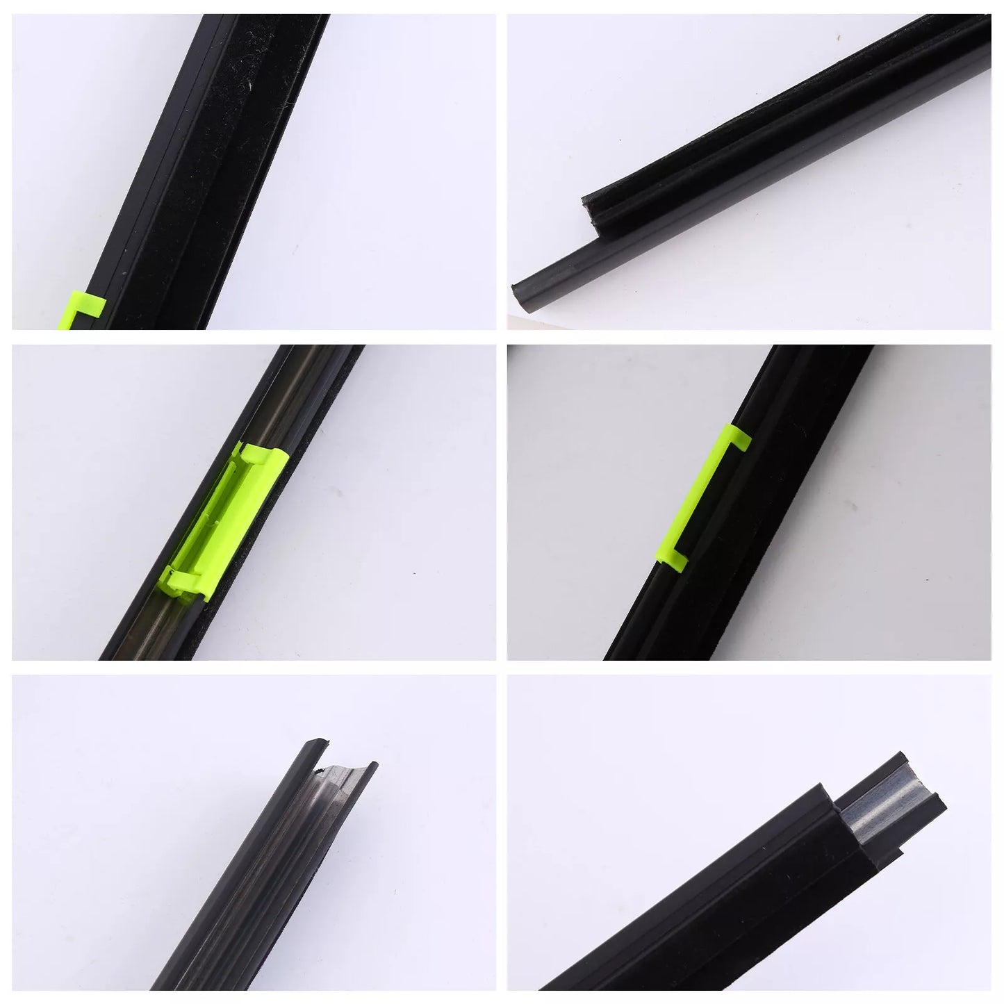 1996-2000 Honda Civic EK Izquierda Derecha 2 piezas Puerta Ventana Moldura de Sellado de Goma 72450-S03-003 72410-S03-003