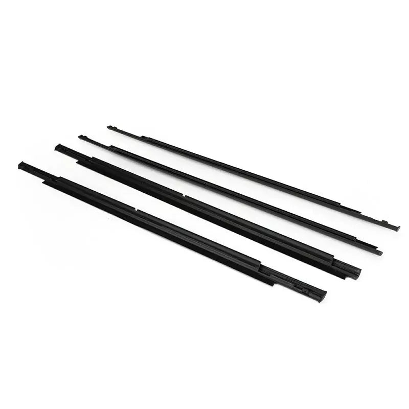 2006-2012 Mitsubishi Outlander 5727A007 5727A008 4 piezas de burlete para ventana exterior de coche, moldura de correa de sellado