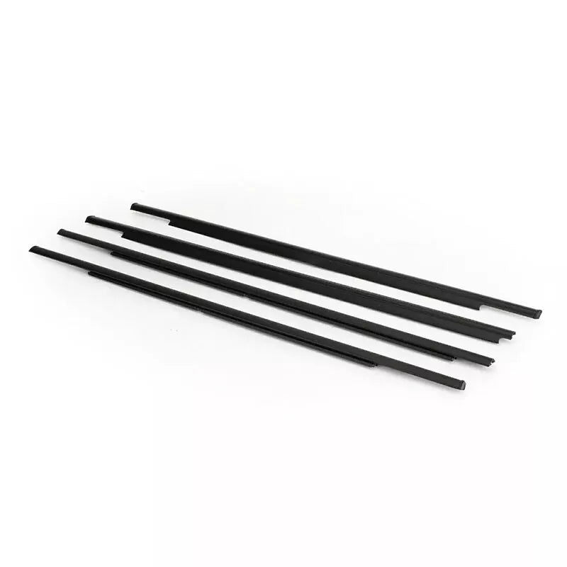 2006-2012 Mitsubishi Outlander 5727A007 5727A008 4 piezas de burlete para ventana exterior de coche, moldura de correa de sellado