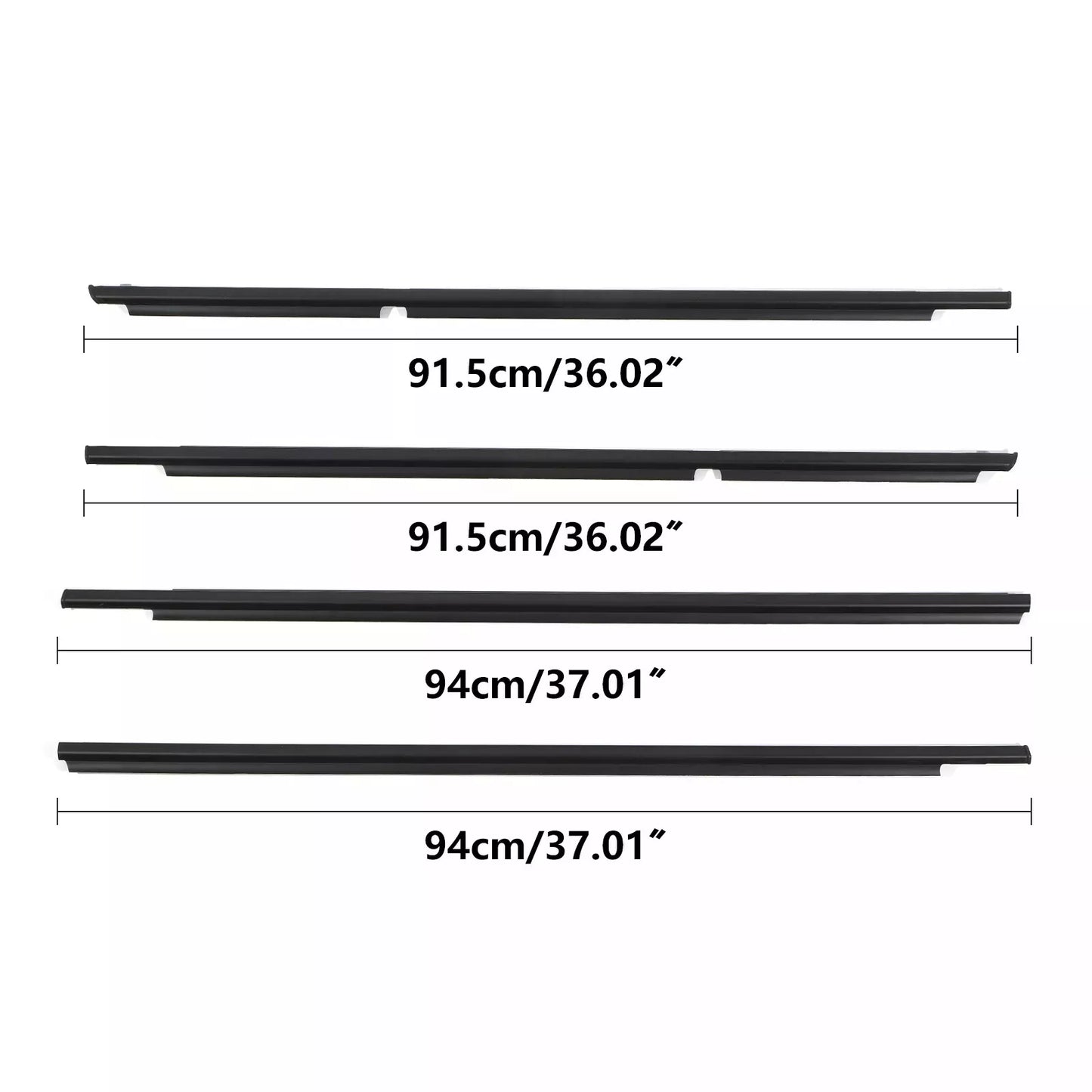 Toyota 4Runner 2003-2009 Car Outside Window Weatherstrip Seal Belt Moulding 68161-35060 68162-35060