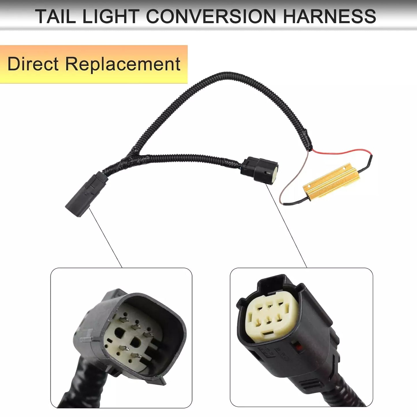 Arnés de conversión de luces traseras LED PNP para Chevrolet Silverado/Sierra 2016-2018