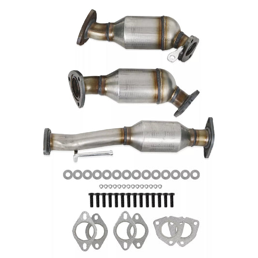 Traverse 3.6L 2009-2017 Chevrolet Front & Rear 3PCS Catalytic Converters 16547 16548 16574