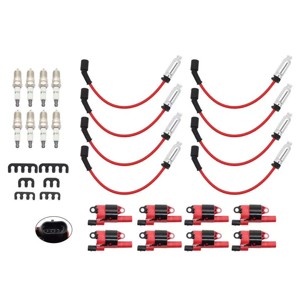Cadillac Escalade EXT 2007-2012 : ensemble 8 bobines d'allumage, bougies et fils UF414 12573190