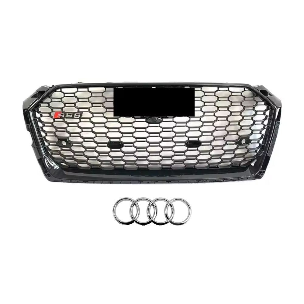 Parrilla de parachoques delantera estilo Audi A5 S5 F5 a RS5 2017-2019, rejillas superiores de alta calidad