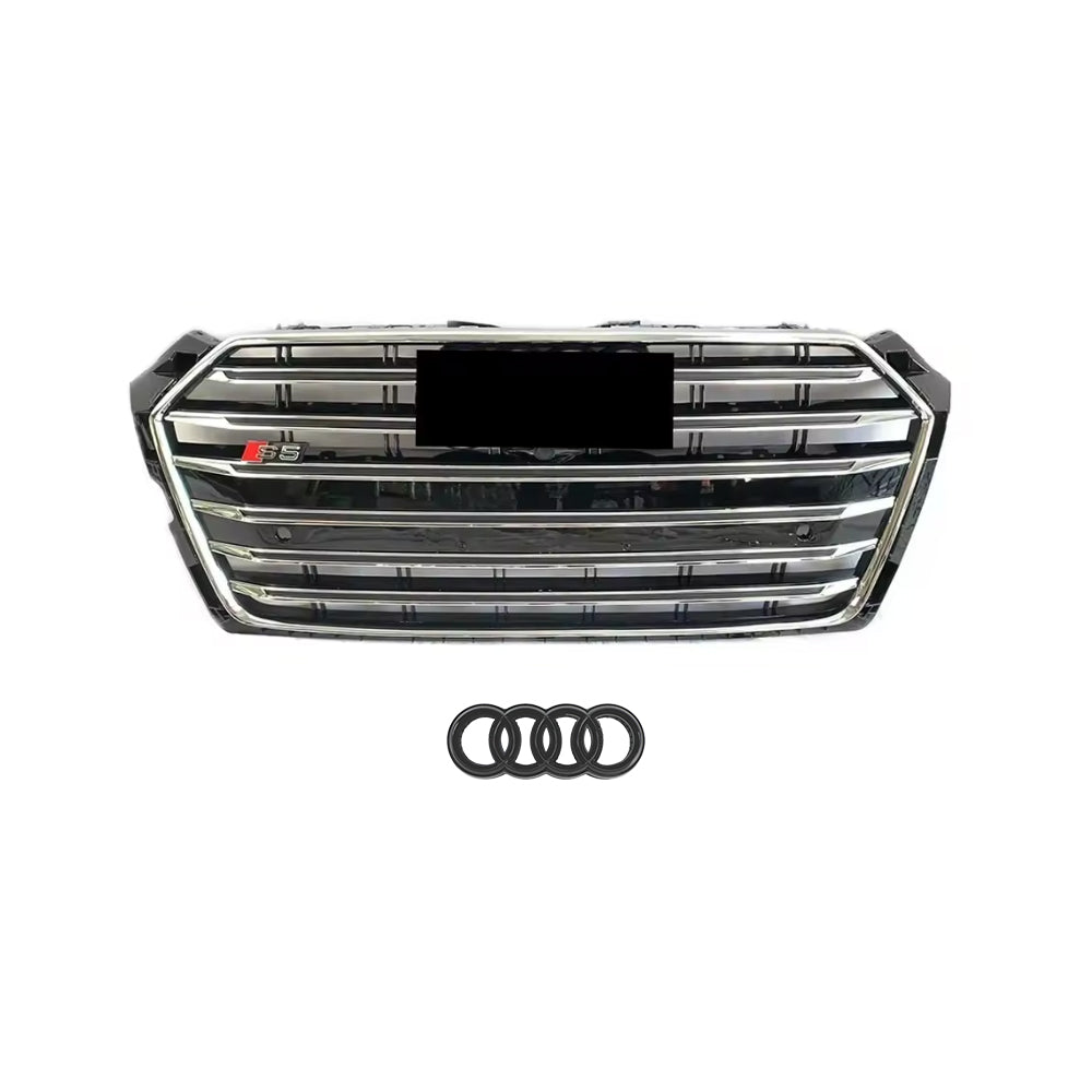 2017-2019 Audi A5 S5 F5 To S5 Style Front Bumper Grill High Quality Upper Grill