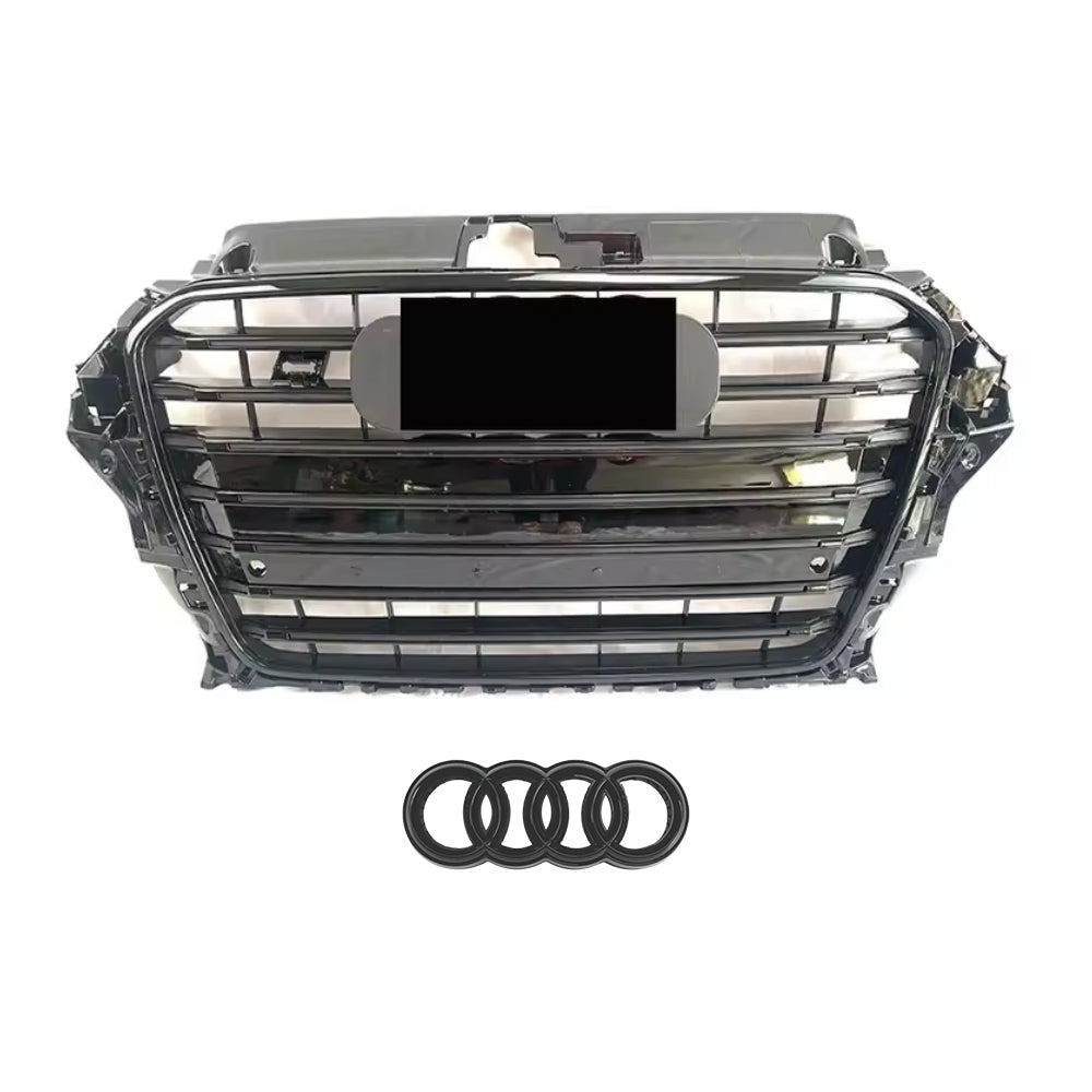 2013-2016 Audi A3 S3 8V To S3 Style High Quality ABS Grille Long Strip Trim Grill