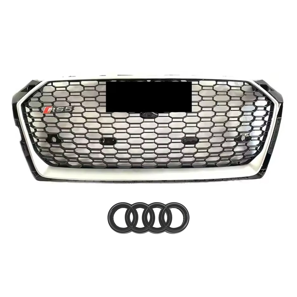 2017-2019 Audi A5 S5 F5 To RS5 Style Front Bumper Grill High Quality Upper Grilles