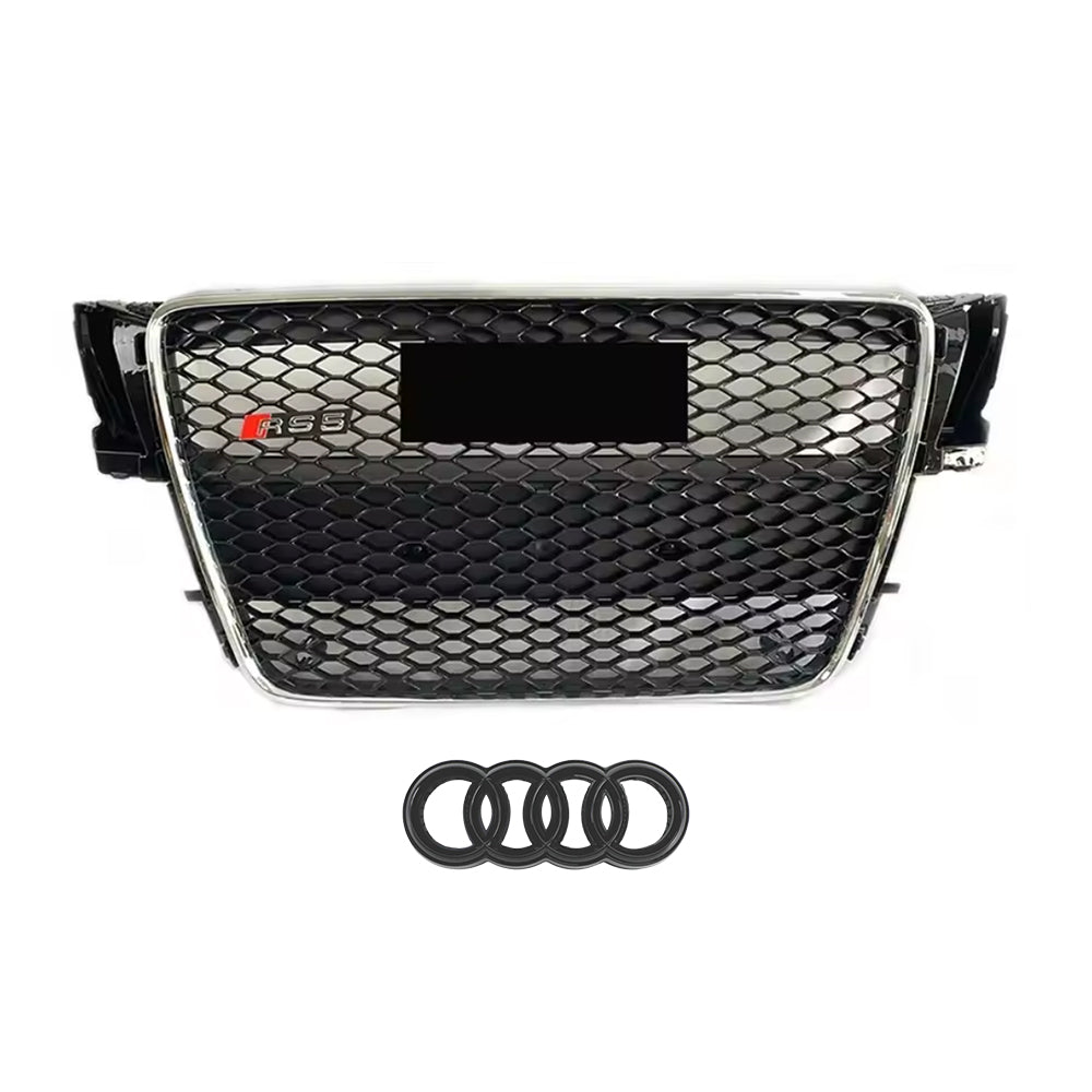 Parrilla de parachoques delantera estilo Audi A5 S5 8T a RS5 2009-2012, parrilla superior de alta calidad