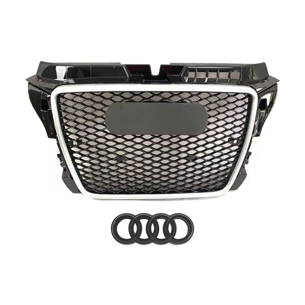 2008-2012 Audi A3/8P To S3/RS3 Style High Quality ABS Front Bumper Grille