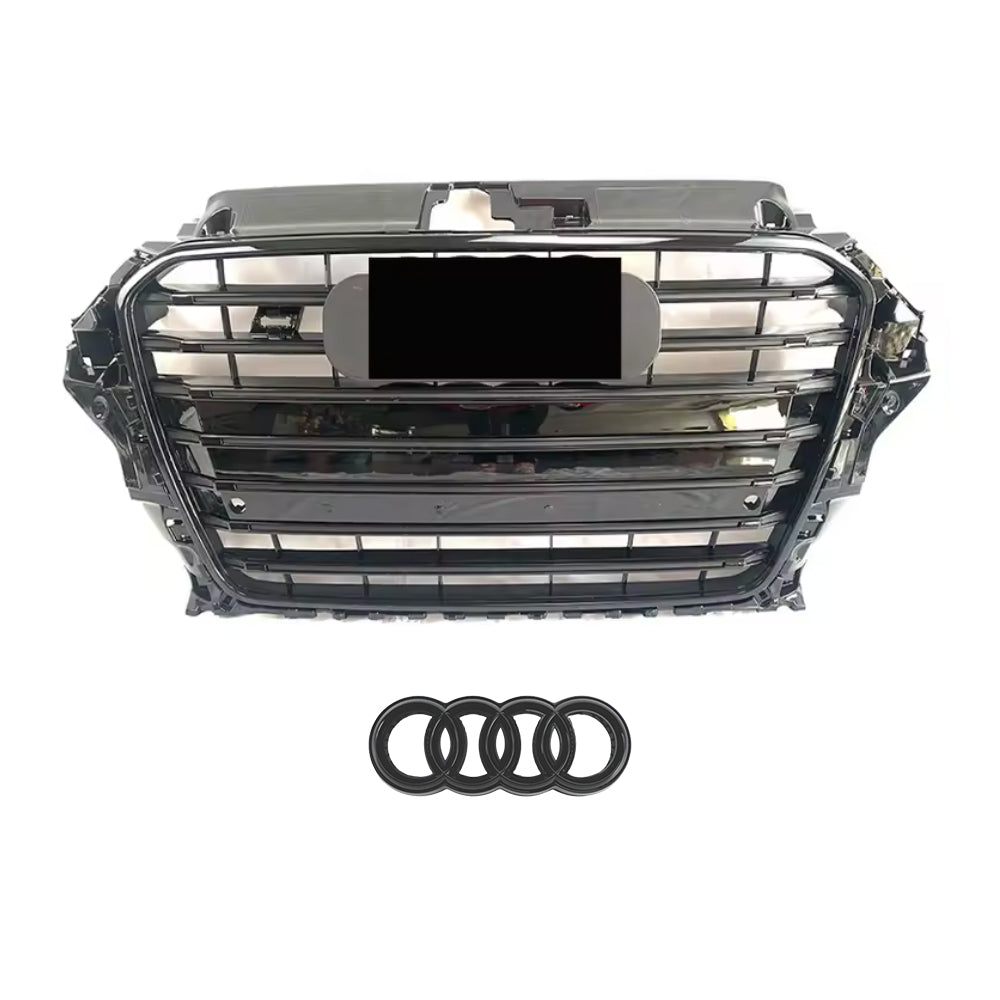 2013-2016 Audi A3 S3 8V To RS3/R3 Style High Quality ABS Honeycomb Front Bumper Grill