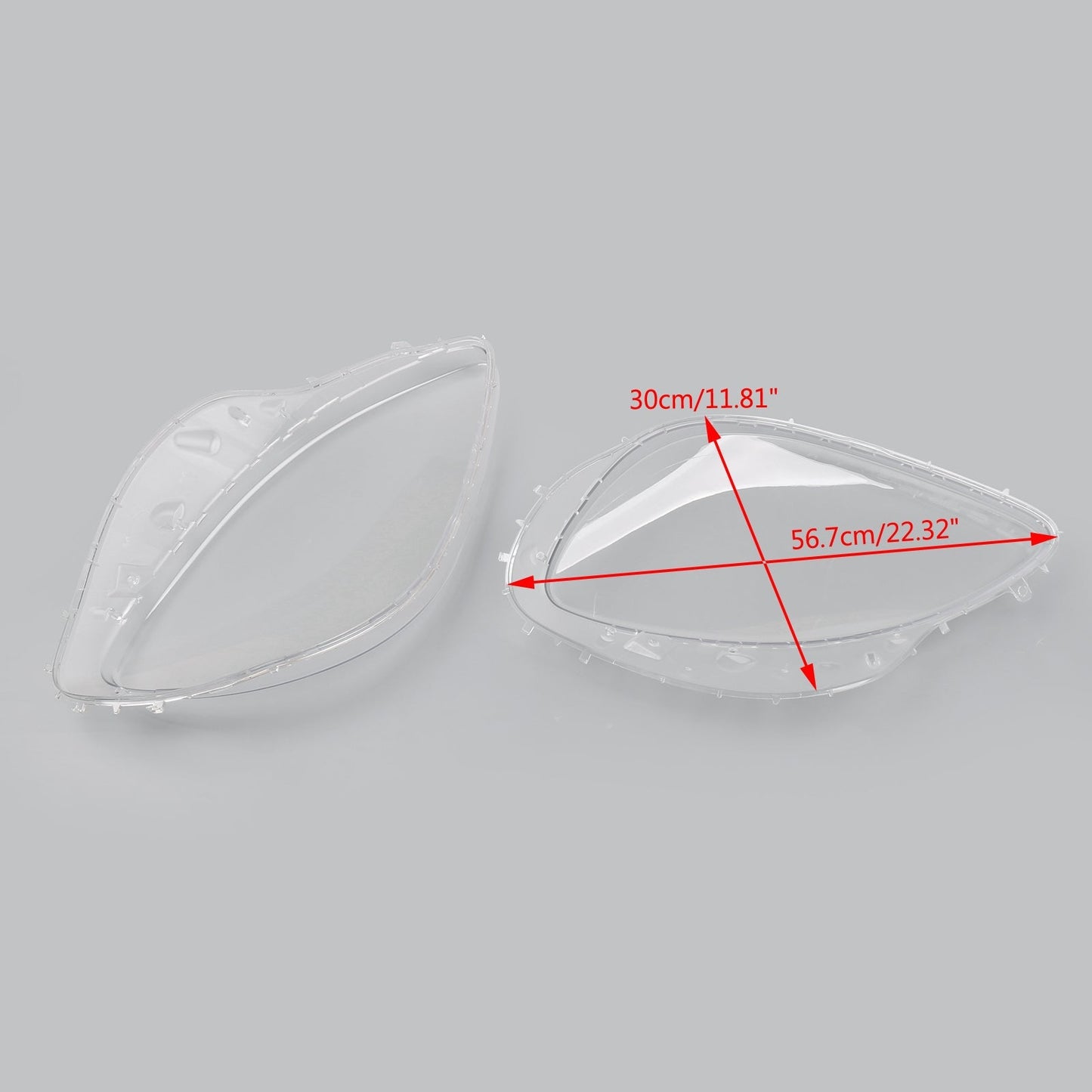 Lentille de phare gauche et droite avec joints de finition pour Corvette C6 2005-2013