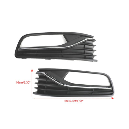 2014-2017 Volkswagen Polo 6R 56C0853665J 6C0853666J Pair Front Bumper Fog Light Cover Grill