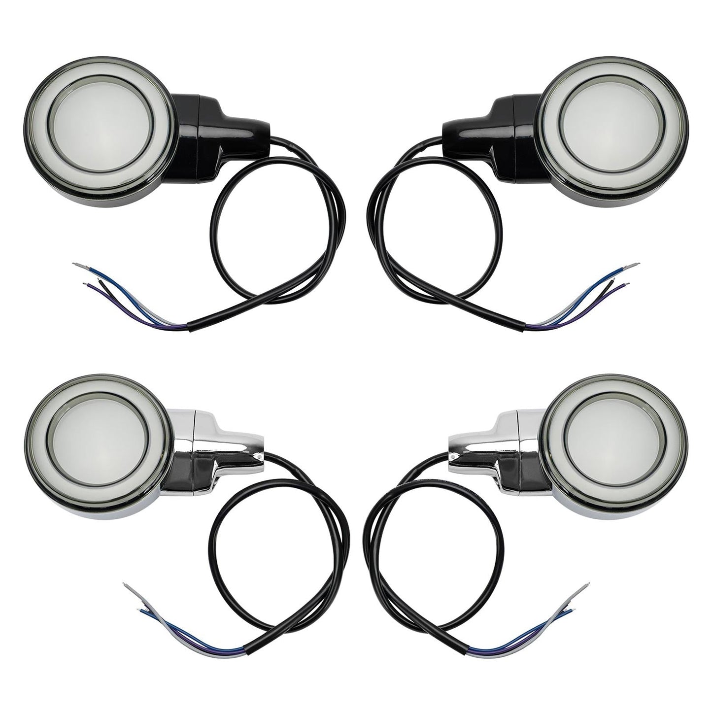 Heritage Softail Classic Touring 99-23 LED Flat Front Turn Signal Light Assosary