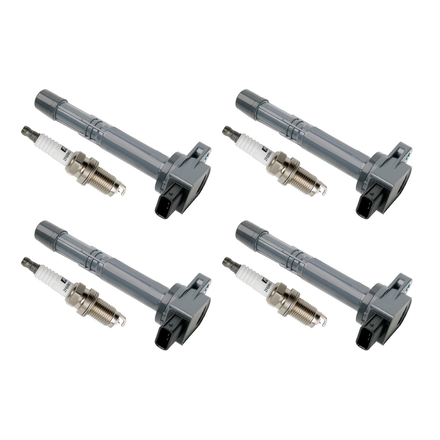 Honda Element 2.4L l4 2003-2011, 4 bobines d'allumage et bougies UF311 30520-PNA-007 E1083