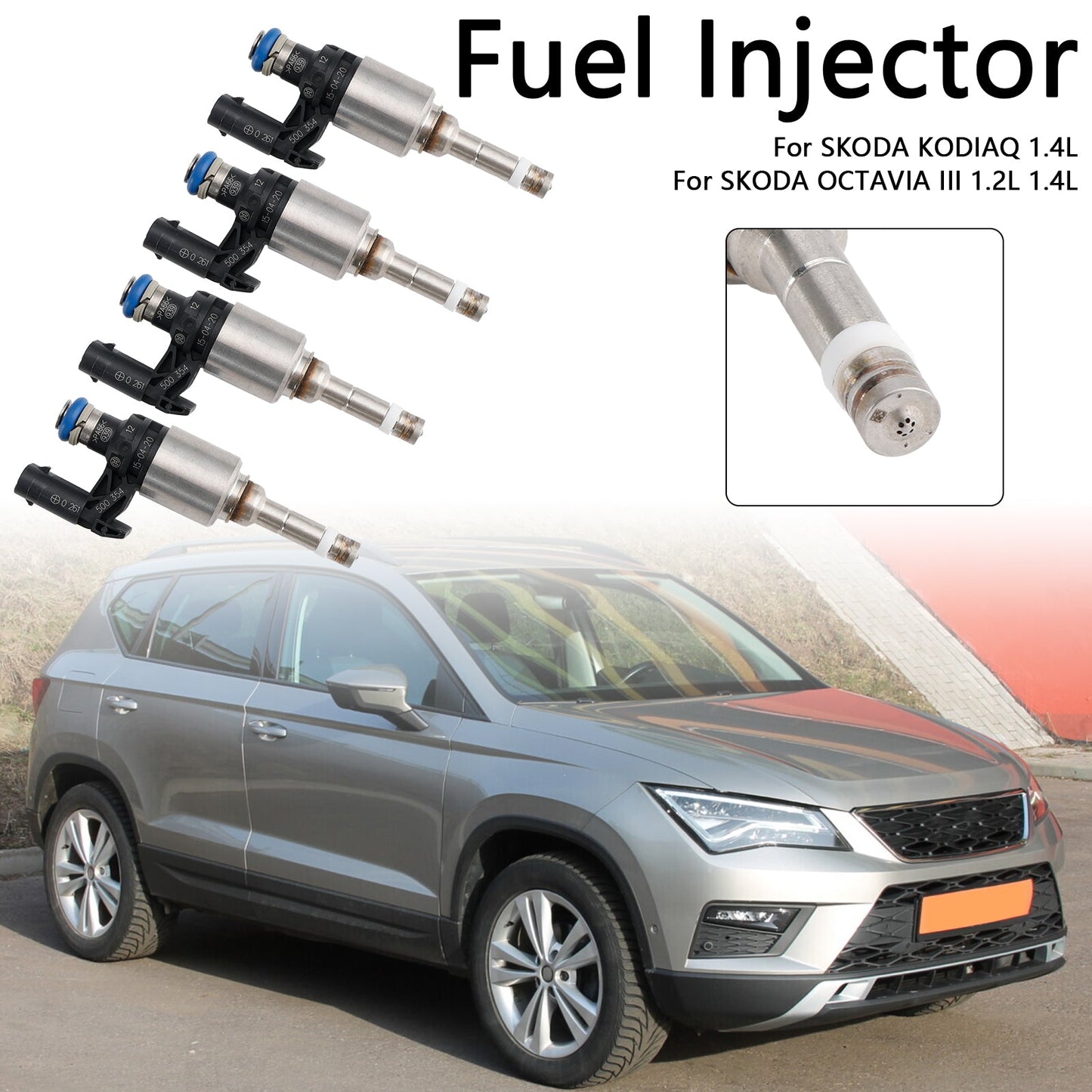 Injecteur de carburant Volkswagen Beetle Golf Jetta Tiguan 4 pièces 04E906036Q 0261500374