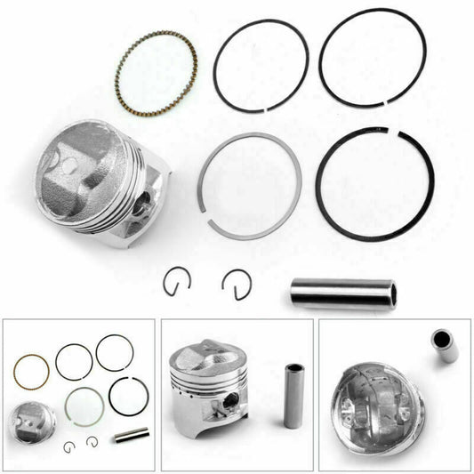 Kit de pistón - Diámetro interior estándar: 57,00 mm. Compatible con Suzuki GS125, DF125, DR125 y GN125.