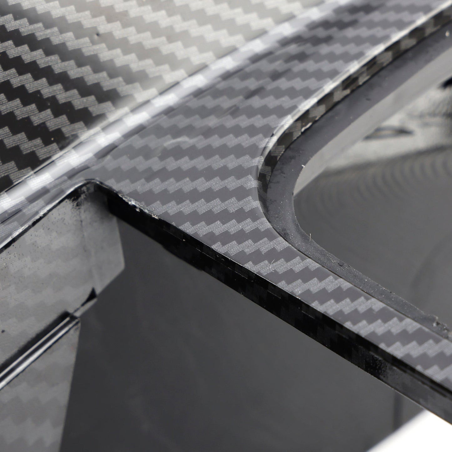 Moldura de consola central con patrón de fibra de carbono para Volkswagen Golf Jetta 1999-2005, 1J1863201D