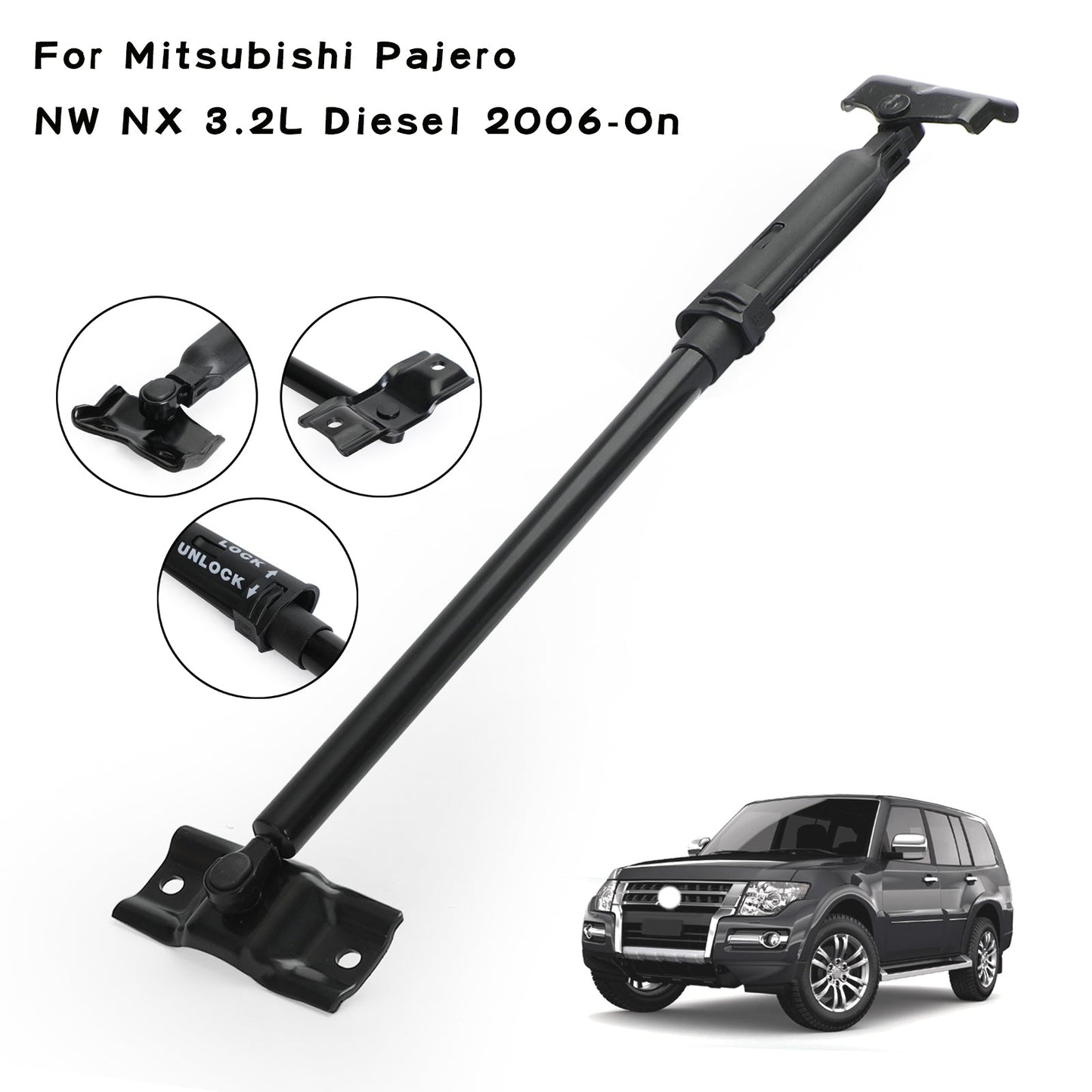 Tailgate Back Door Safety Stopper Strut 5822A020 2006-On Mitsubishi Pajero Shogun V98W MK4 3.2L Diesel