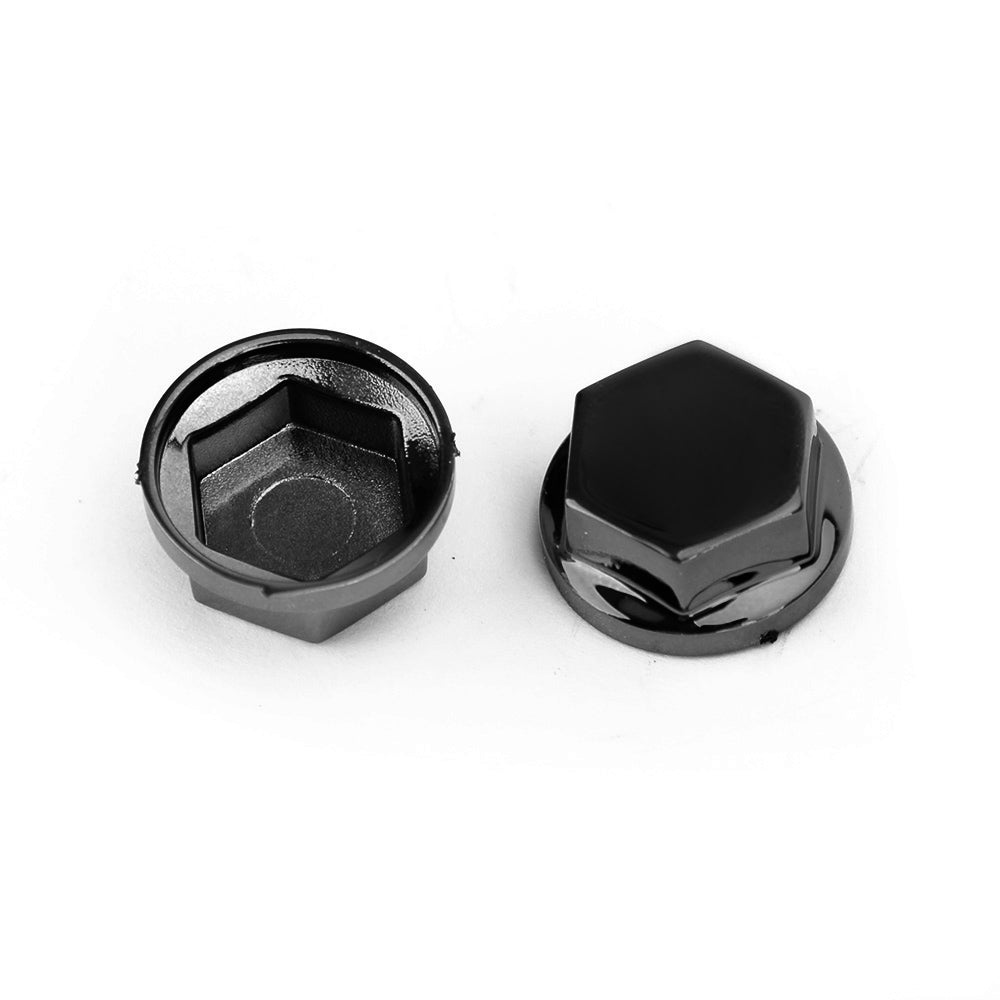 Lot de 30 bouchons de vis et écrous de pompe à eau noirs, 5 tailles