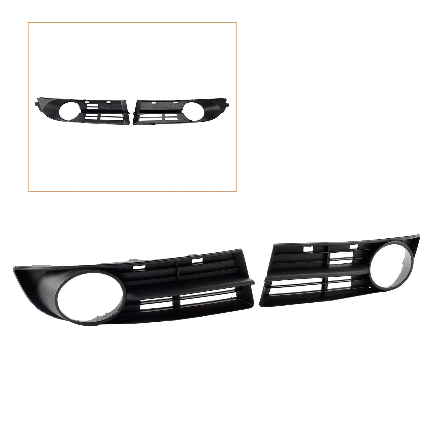 2003-2006 Volkswagen Caddy Front Bumper Foglight Grille 1T0807666A 1T0807665A