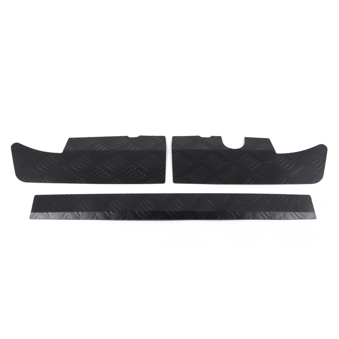 2019-2023 Suzuki Jimny Sierra JB74 3xBlack Alloy Rear Bumper Protector Guard Panel Trim